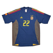 España 2002/04 Joaquín #22 Camiseta Visitante (M) Adidas