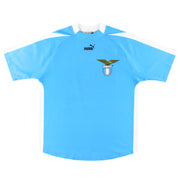 Camiseta de local Puma de la Lazio 2003-04 'firmada' *Impecable* Talla L