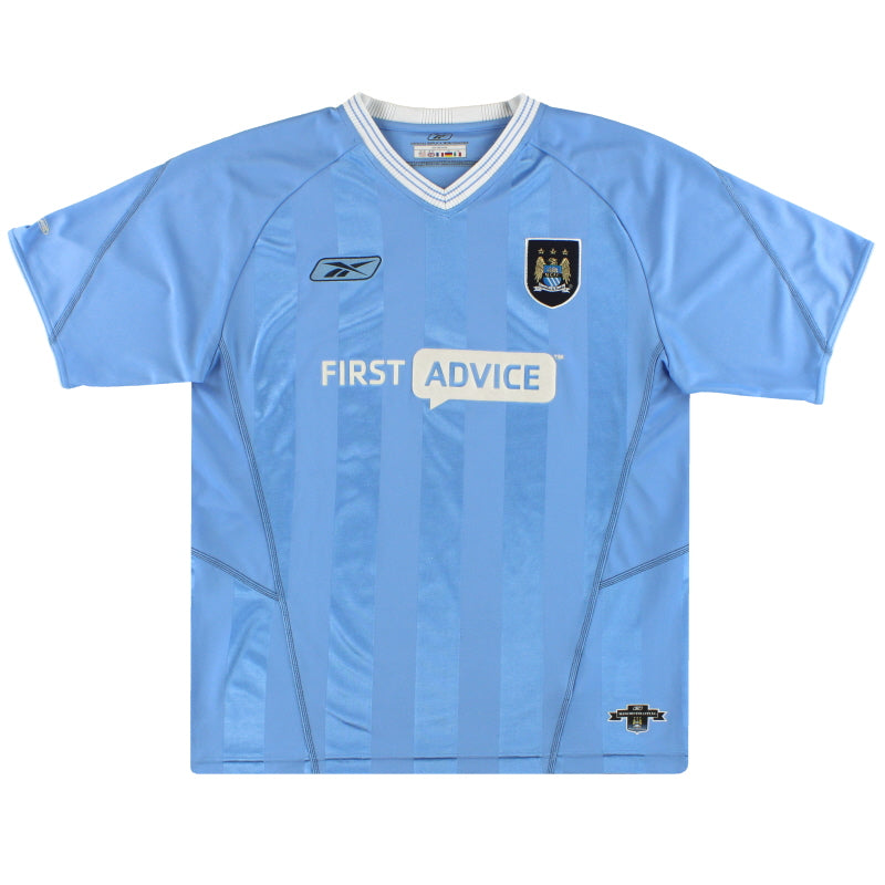 Camiseta Reebok de local del Manchester City 2003-04 XXL