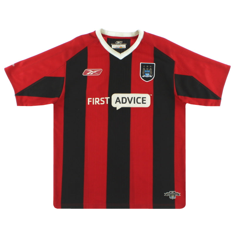 Camiseta de visitante Reebok del Manchester City 2003-04 XL