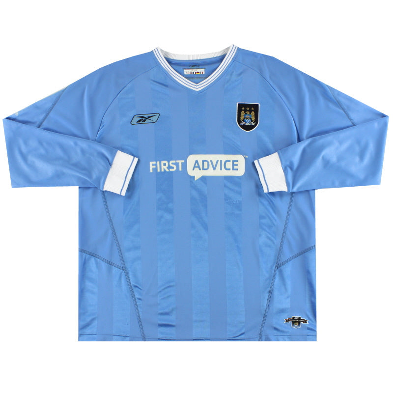Camiseta Manchester City Reebok local manga larga 2003-04 XL