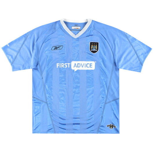 2003-04 Manchester City Reebok Home Shirt S