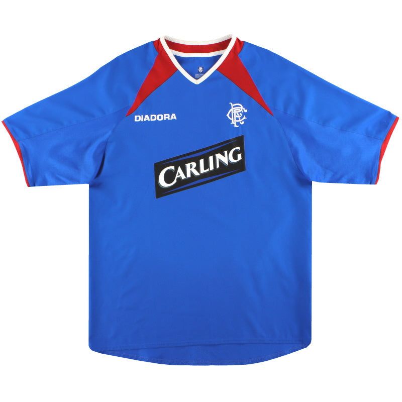 Camiseta Diadora del Rangers FC de local 2003-04 Talla XL