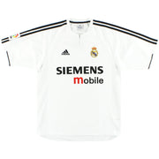 2003-04 Camiseta de local adidas Real Madrid *Impecable* XL