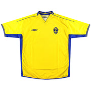 Camiseta de la primera equipación Umbro de Suecia 2003-04 XL