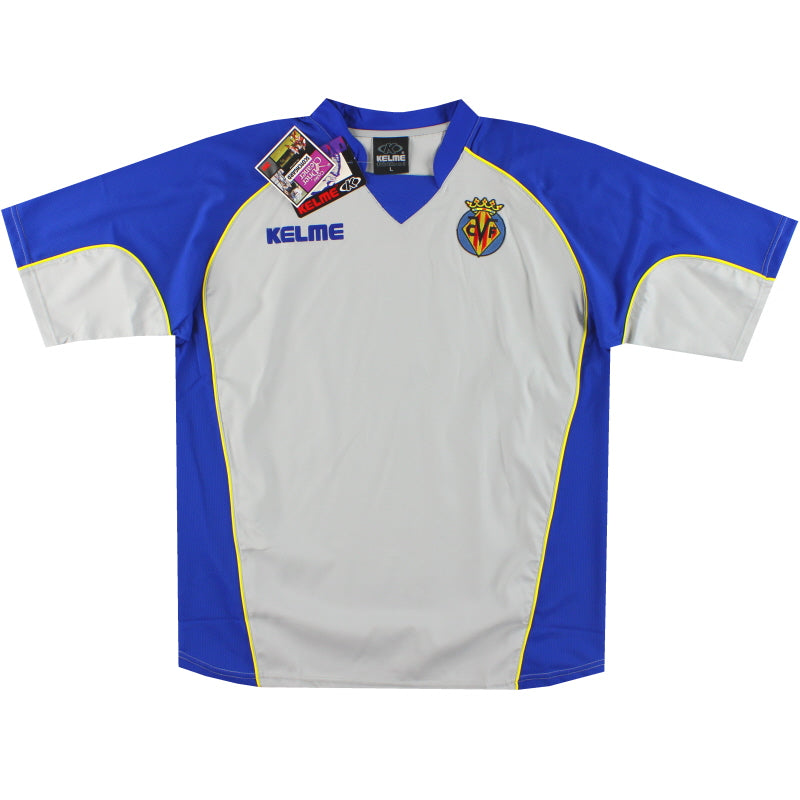 2003-04 Villarreal Kelme Camiseta Visitante *Nueva en caja* L
