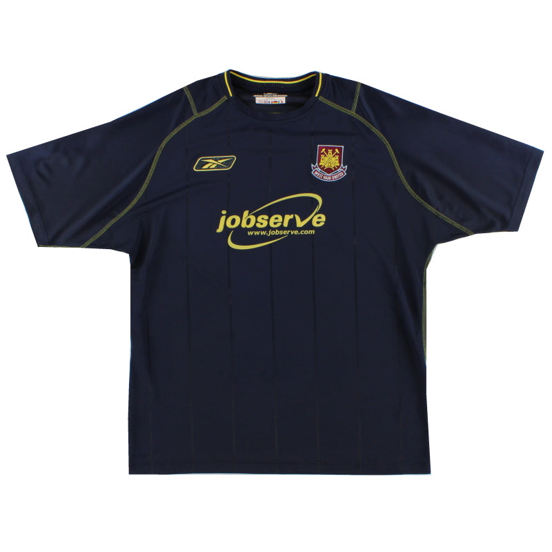 Camiseta visitante Reebok del West Ham 2003-04 *Impecable* XL