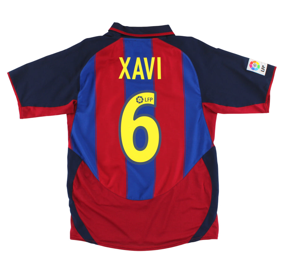 2003-04 Barcelona Nike Home Shirt Xavi #6 M