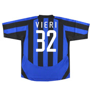 2003-04 Inter Nike Inter Milan Camiseta Local Vieri #32 *con etiquetas XL