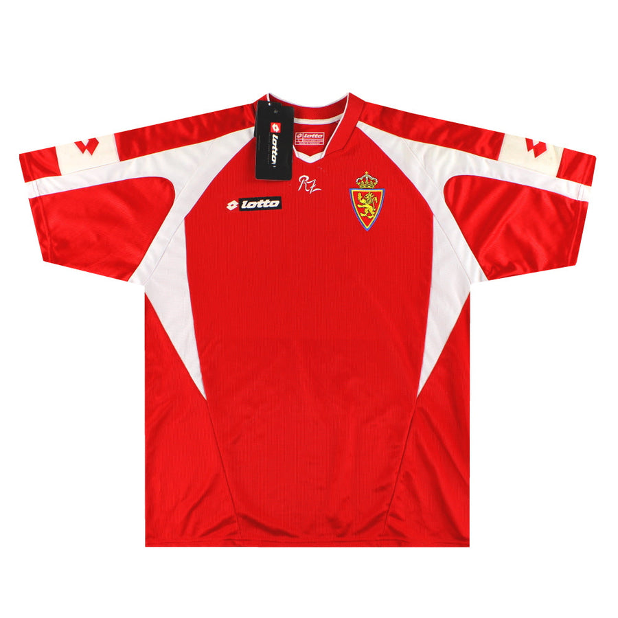 Camiseta de entrenamiento Lotto del Real Zaragoza 2003-04 *con etiquetas* L