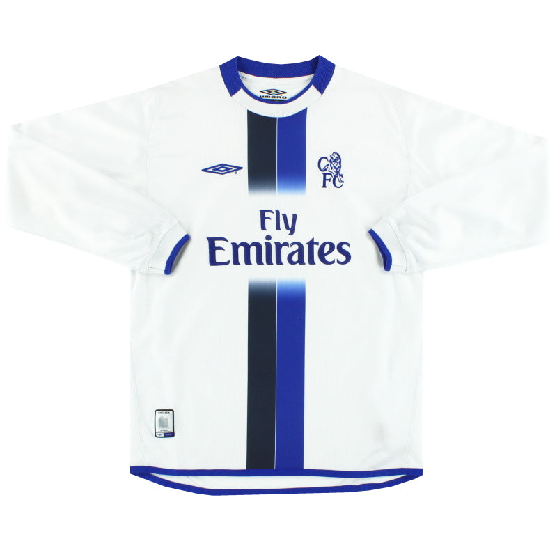 Camiseta de visitante de manga larga Umbro del Chelsea 2003-05