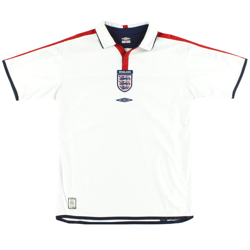 Camiseta de la primera equipación Umbro de Inglaterra 2003-05 XL