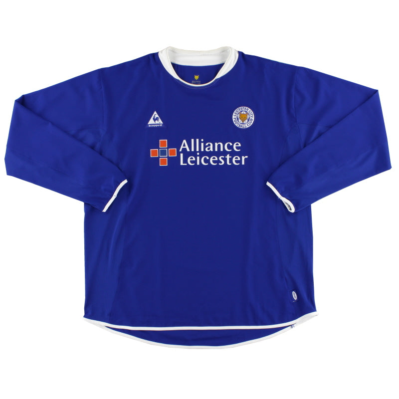 2003-05 Leicester Le Coq Sportif Camiseta de local manga larga XL