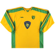 2003-05 Camiseta Local Manga Larga Norwich City XXXL