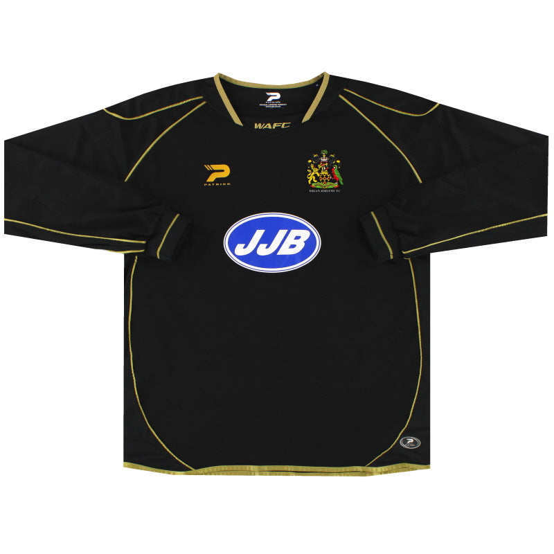 2003-05 Camiseta de visitante Patrick del Wigan de manga larga, talla XL