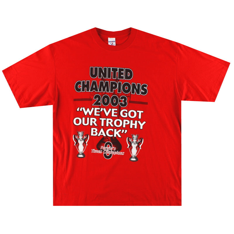 2003 Manchester United Champions Camiseta XL