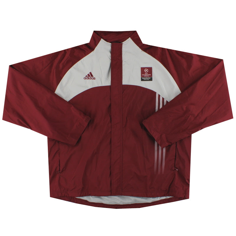 Chaqueta de lluvia con capucha Adidas Edición para el personal de la final de la Liga de Campeones de la UEFA de 2003, talla XXL