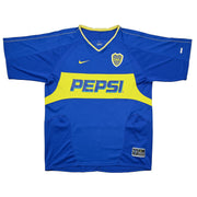 Camiseta Nike de Boca Juniors 2003/04 de local Tevez #9 (M)