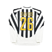 Camiseta de Local Manga Larga Juventus Davids #26 Temporada 2003/04 (Talla M) Nike