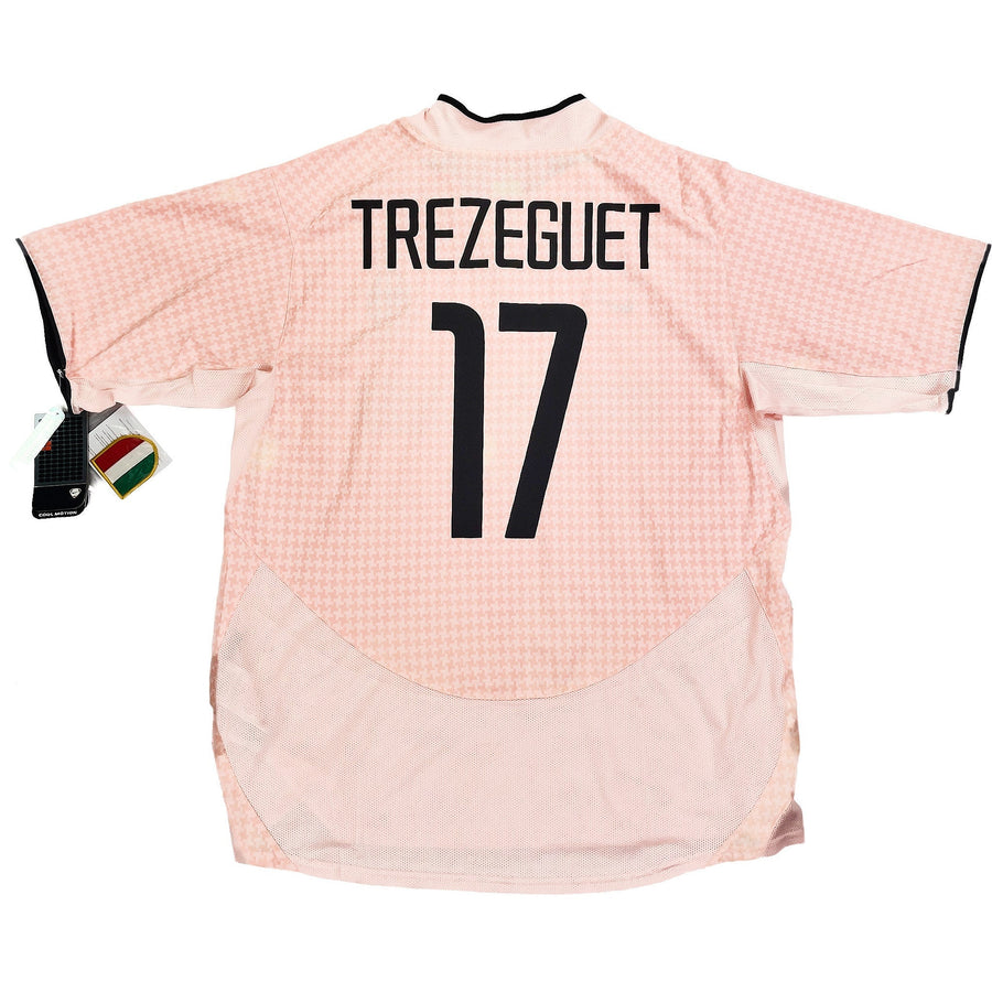 2003/04 Juventus Trezeguet #17 Camiseta Visitante *Nueva con Etiquetas* (XL) Nike