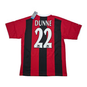 Camiseta del Manchester City 2003/04 Dunne #22 *Nueva con etiquetas* Visitante (M) Reebok