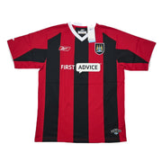 Camiseta del Manchester City 2003/04 Dunne #22 *Nueva con etiquetas* Visitante (M) Reebok