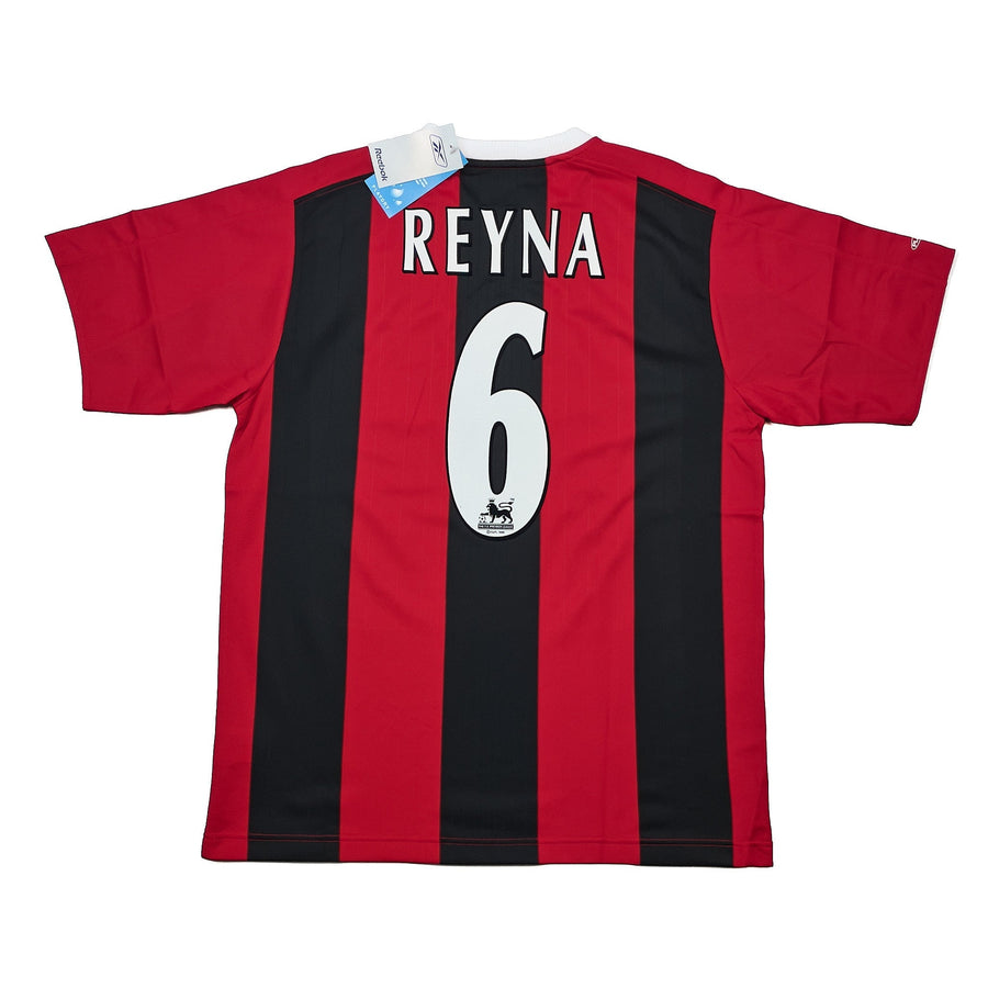 2003/04 Manchester City Reyna #6 *Nuevo con etiquetas* Camiseta de visitante (M) Reebok