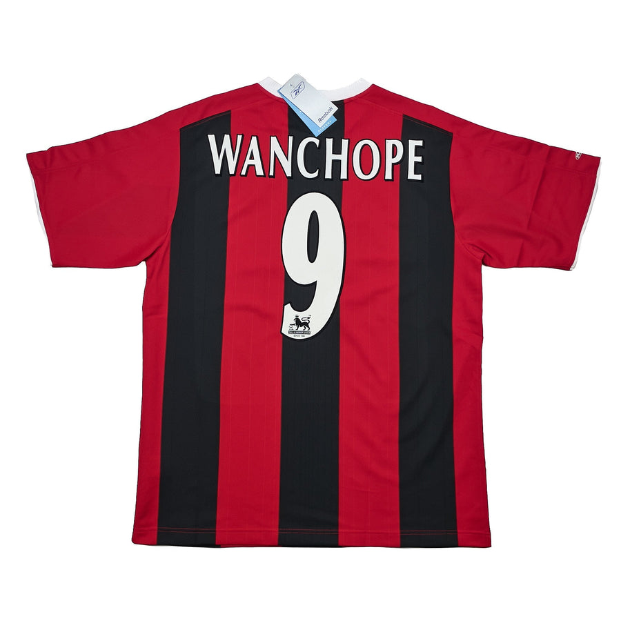 2003/04 Manchester City Wanchope #9 Camiseta de visitante *BNWT* (M) Reebok