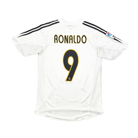 2003/04 Real Madrid Ronaldo #9 *Player Issue* Home Shirt (L) Adidas