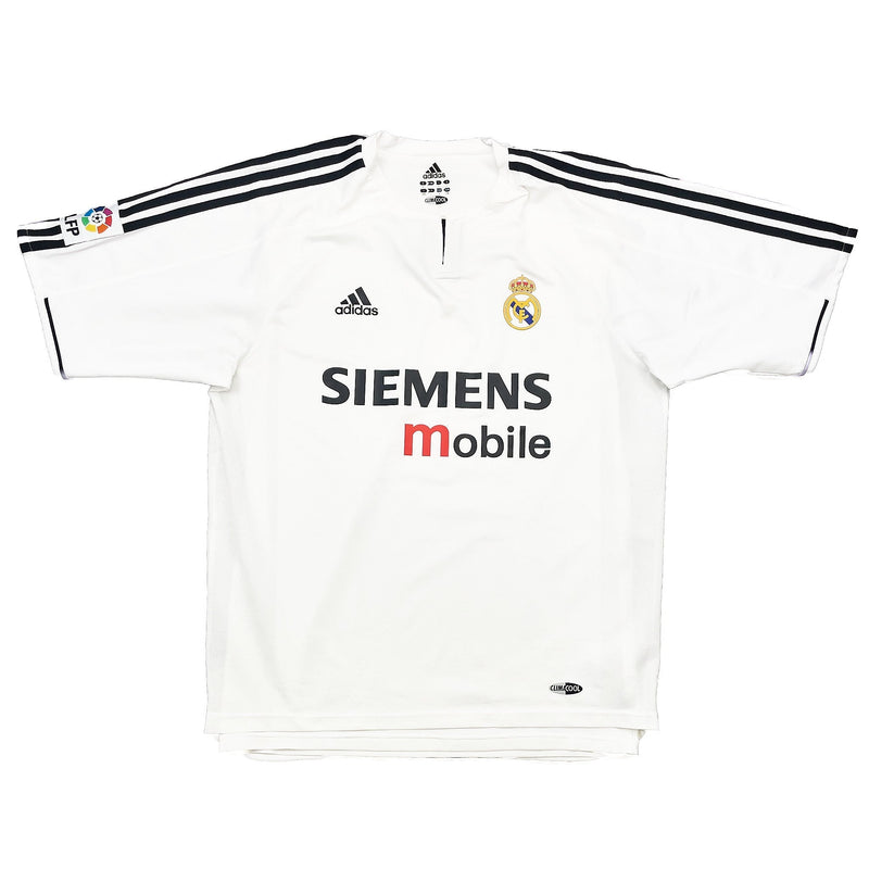 2003/04 Real Madrid Zidane #5 *Player Issue* Home Shirt (L) Adidas