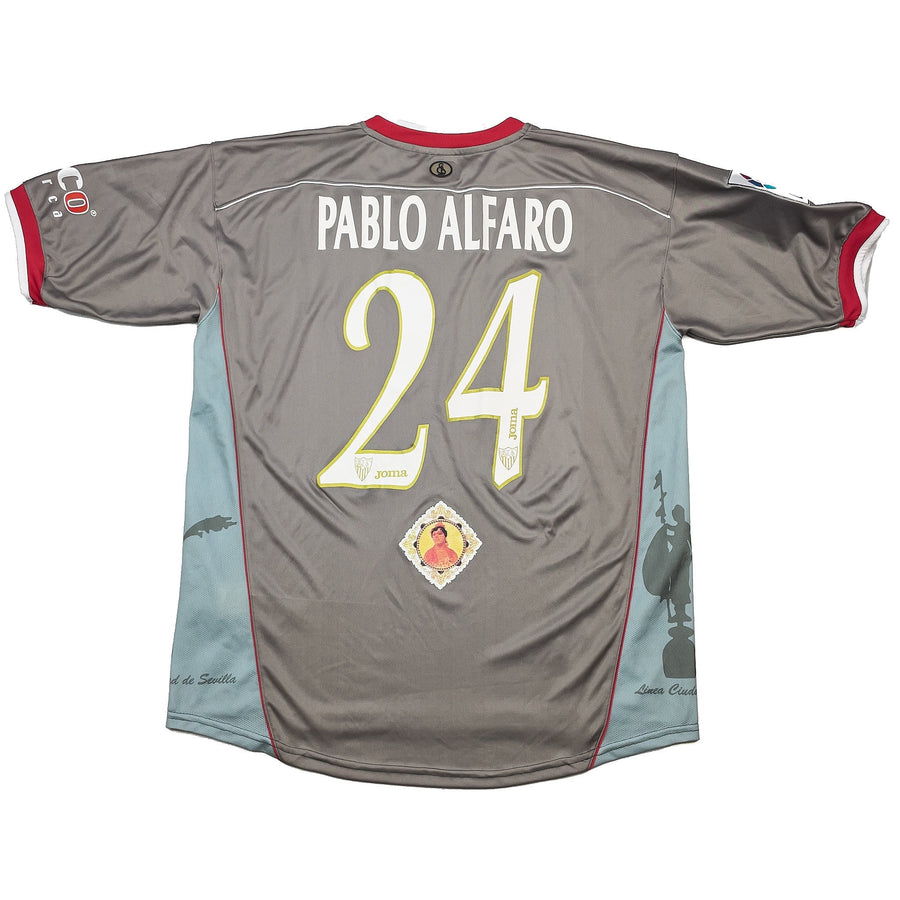 2003/04 Sevilla Pablo Alfaro #24 Camiseta de la Tercera Equipación *Match Issue* (XL) Joma
