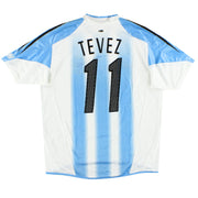 2004-05 Argentina adidas Camiseta de local Tevez #11 *con etiquetas* L