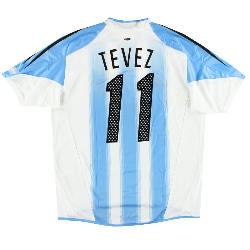 2004-05 Argentina adidas Camiseta de local Tevez #11 *con etiquetas* L