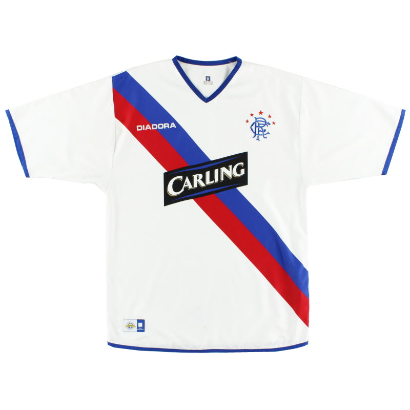 Camiseta Diadora visitante Rangers 2004-05 XL