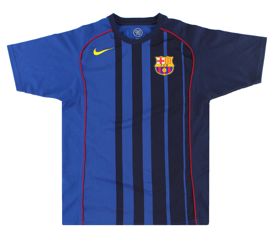 2004-05 Barcelona Nike Basic Away Shirt L.Boys