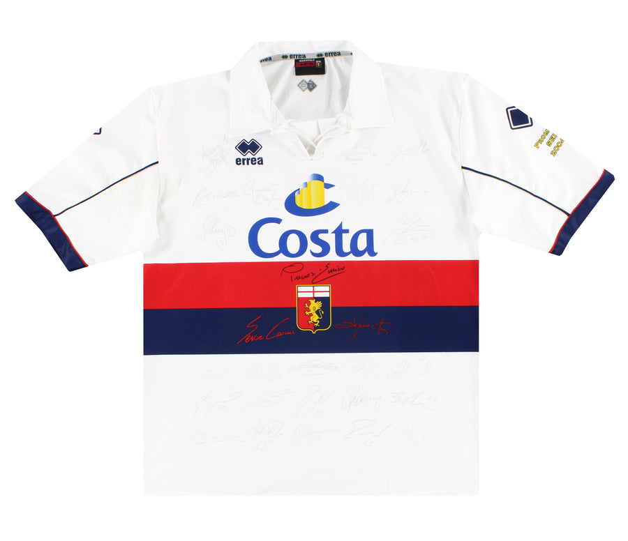 2004-05 Genoa Errea Special 'Signed' Shirt XL