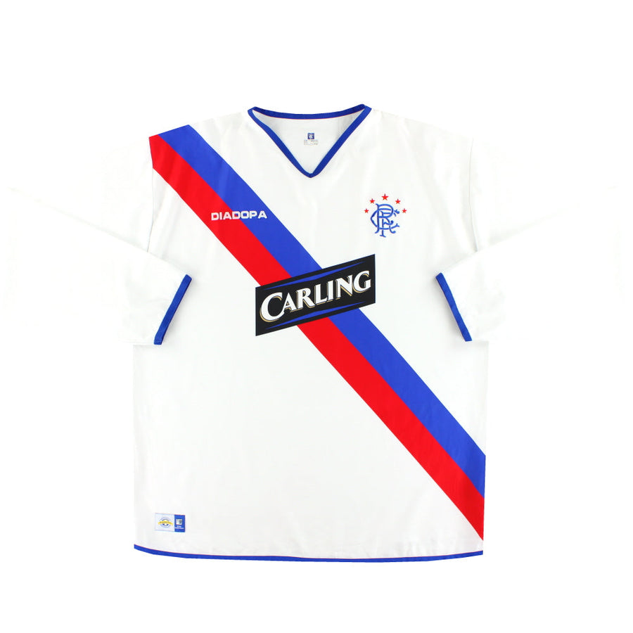 Camiseta Diadora visitante de manga larga del Rangers 2004-05 - XXL