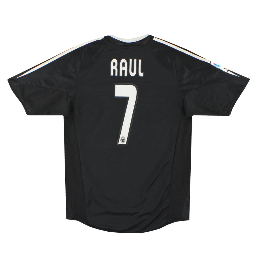 2004-05 Real Madrid camiseta visitante adidas Raúl #7 *Impecable* S