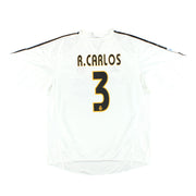 2004-05 Real Madrid adidas Camiseta Local R.Carlos #3 *con etiquetas* XL