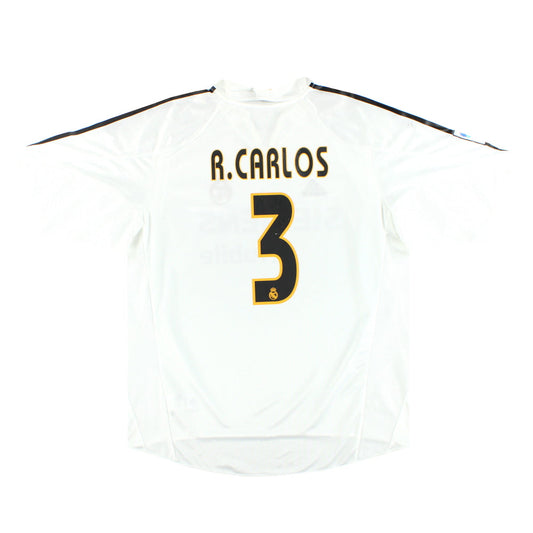 2004-05 Real Madrid adidas Home Shirt R.Carlos #3 *w/tags* XL