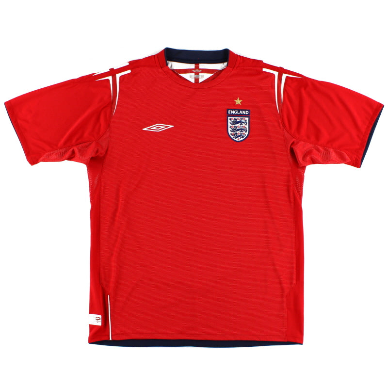 Camiseta Umbro Visitante Inglaterra 2004-06 XL