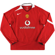 2004-06 Camiseta Nike de local de manga larga del Manchester United