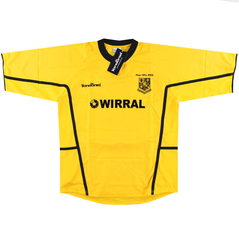 2004-06 Tranmere Rovers Vandanel Camiseta Visitante 'Play-Offs' *con etiquetas* L