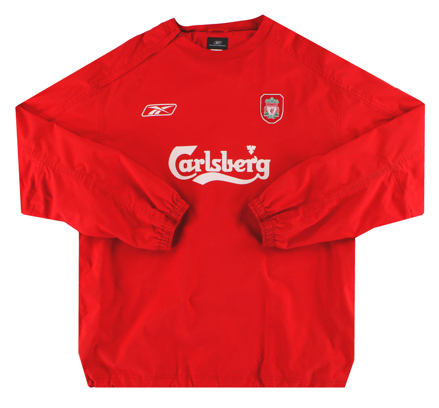 2004-06 Liverpool Reebok 1/4 Zip Drill Top *Mint* L