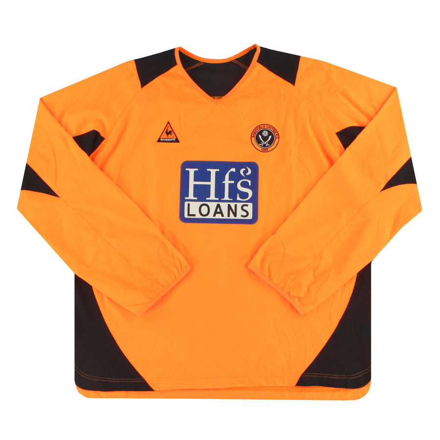 2004-06 Sheffield United Le Coq Sportif Camiseta de visitante manga larga XL