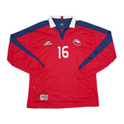 Camiseta de local de manga larga Brooks de Chile 2004/05 #16 *Player Issue* (L)