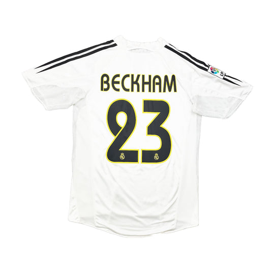 2004/05 Real Madrid Beckham #23 *Player Issue* Home Shirt (M) Adidas