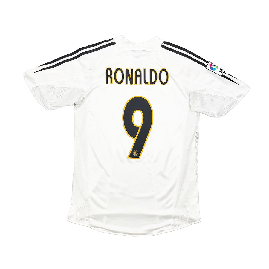 Camiseta de local (M) Adidas del Real Madrid Ronaldo #9 *versión jugador* 2004/05