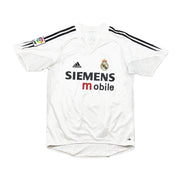 Camiseta de local del Real Madrid Zidane #5 *Player Issue* (M) Adidas 2004/05