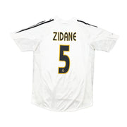 Camiseta de local del Real Madrid Zidane #5 *Player Issue* (M) Adidas 2004/05